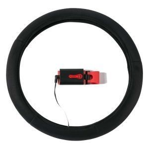 ユニバーサル 7.4V スウェード バッテリー 16W/PC ヒート システム と 車 暖房 ステアリング ホイール カバー